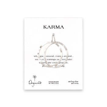 karma+textured+hoop+earrings%2C+sterling+silver