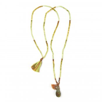 limited+edition+rainbow+pyrite+necklace%2C+faceted+green+garnet+gems