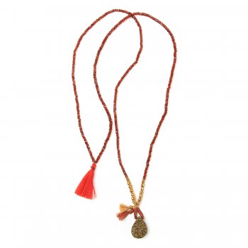 limited+edition+rainbow+pyrite+necklace%2C+faceted+garnet+gems
