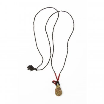 limited+edition+rainbow+pyrite+necklace%2C+faceted+black+spinnel+gems