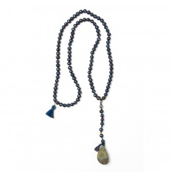 limited+edition+rainbow+pyrite+necklace%2C+blue%2Fblack+freshwater+pearls