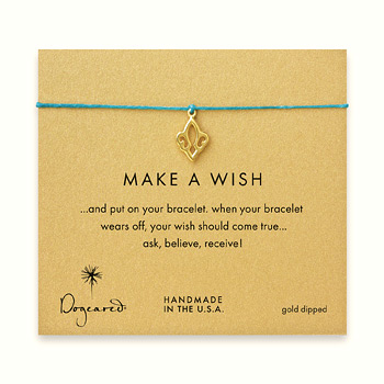 make+a+wish+fleur+de+lis+bracelet+on+teal%2C+gold+dipped