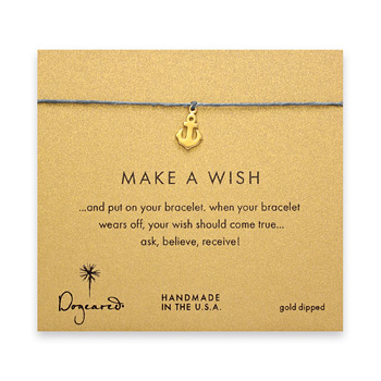 make+a+wish+smooth+anchor+bracelet+on+ocean%2C+gold+dipped