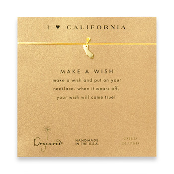 I+love+california%2C+california+necklace+on+gold%2C+gold+dipped