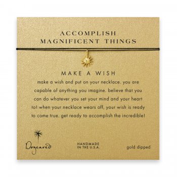accomplish+magnificent+things+starburst+necklace+on+black%2C+gold+dipped