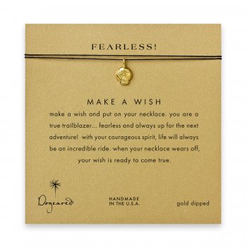 fearless%21+flower+skull+necklace+on+black%2C+gold+dipped