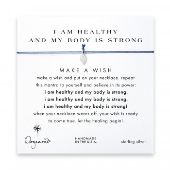I+am+healthy+and+my+body+is+strong+angel+wings+necklace+on+ocean%2C+sterling+silver