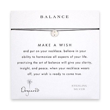 balance make a wish necklace with sterling silver yin yang on black balance make a wish necklace with sterling silver yin yang on black