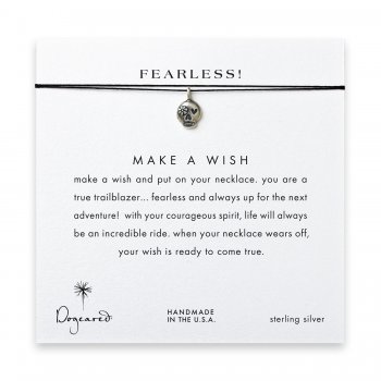 fearless%21+flower+skull+necklace+on+black%2C+sterling+silver