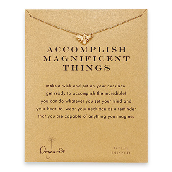 accomplish+magnificent+things+bee+necklace%2C+gold+dipped