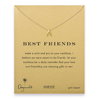 best+friends+wishbone+necklace%2C+gold+dipped