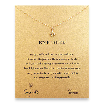 explore+compass+necklace%2C+gold+dipped