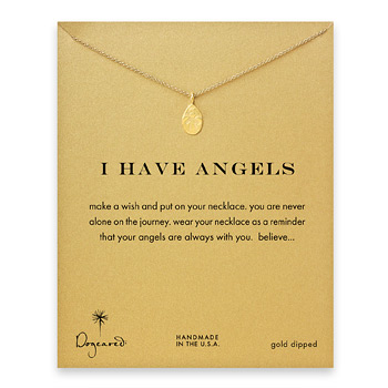 I+have+angels+angel+necklace%2C+gold+dipped