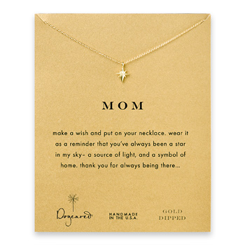 mom+north+star+necklace%2C+gold+dipped