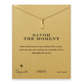 savor+the+moment+reminder+necklace+with+gold+dipped+chef%27s+knife