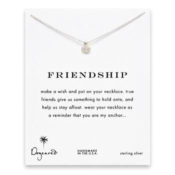 friendship+smooth+anchor+necklace%2C+sterling+silver