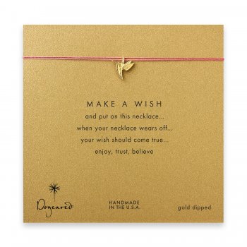 make+a+wish+hummingbird+necklace+on+coral%2C+gold+dipped