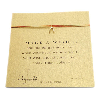 make a wish necklace with gold dipped wishbone... the original make a wish necklace with gold dipped wishbone... the original