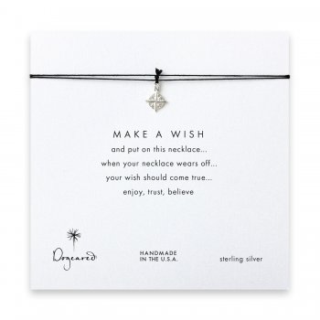 make+a+wish+compass+necklace+on+black%2C+sterling+silver