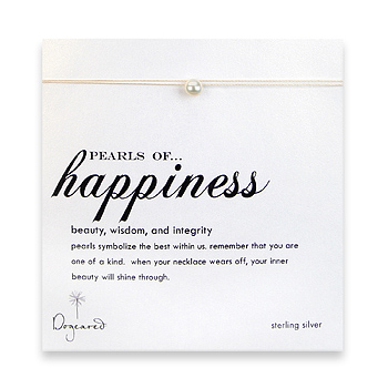 pearls of happiness on creme silk thread