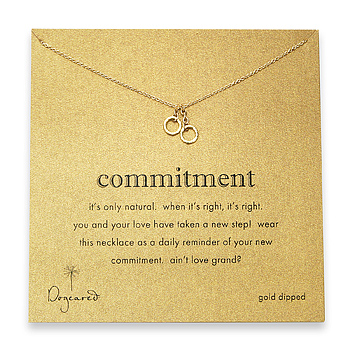 love commitment gold dipped necklace love commitment gold dipped necklace