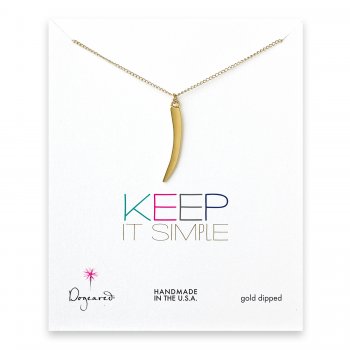 keep+it+simple+gold+dipped+necklace+with+large+horn