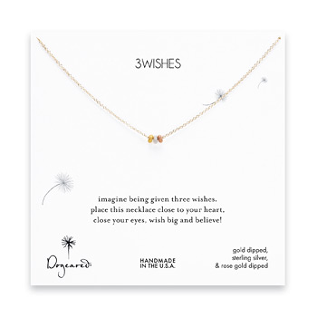 3+wishes+mixed+stardust+bead+necklace+on+gold+dipped+chain