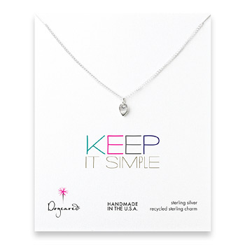 keep it simple sterling silver lotus petal necklace