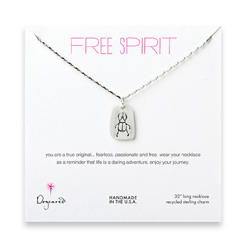 free+spirit+sterling+silver+scarab+necklace+-+32+inches
