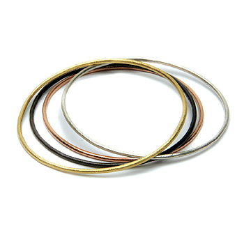 daily wear mixed textured bangle bracelets set of 4
