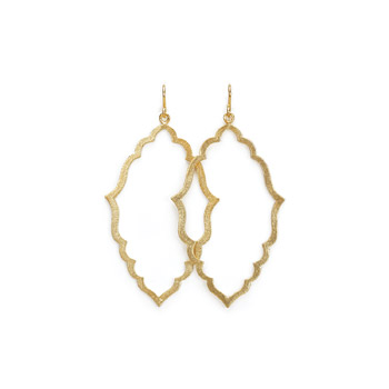 always beautiful Moroccan earrings, gold dipped