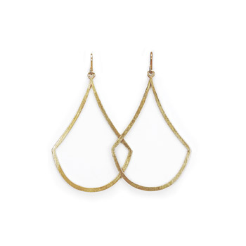 always beautiful swing gold dipped earrings