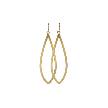 always beautiful petal gold dipped earrings