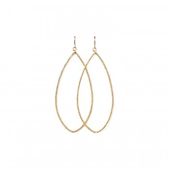 always beautiful sparkle marquise earrings, gold dipped