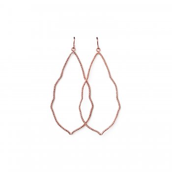 always beautiful sparkle moroccan earrings, rose gold dipped