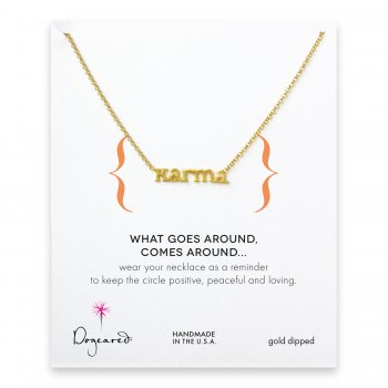 karma+word+necklace%2C+gold+dipped