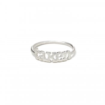 taken ring, sterling silver, size 6