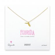 florida necklace, gold dipped