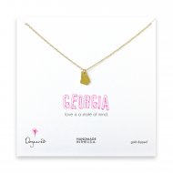 georgia necklace, gold dipped