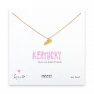 kentucky necklace, gold dipped
