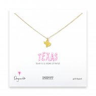 texas necklace, gold dipped