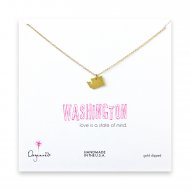 washington necklace, gold dipped