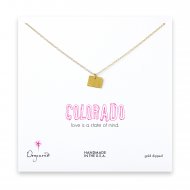 colorado necklace, gold dipped