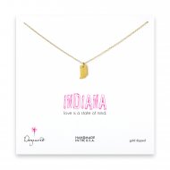 indiana necklace, gold dipped