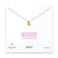 missouri necklace, gold dipped