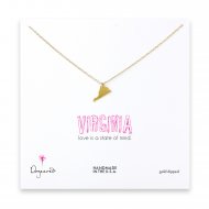 virginia necklace, gold dipped