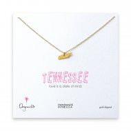 tennessee necklace, gold dipped