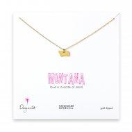 montana necklace, gold dipped