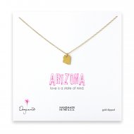 arizona necklace, gold dipped