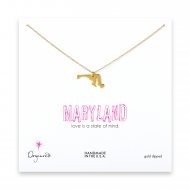 maryland necklace, gold dipped